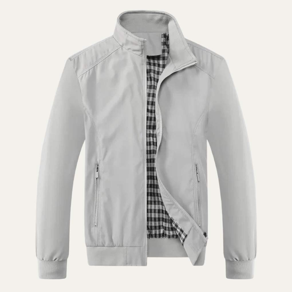 Waterproof Men's High Collar Zip Up Jacket