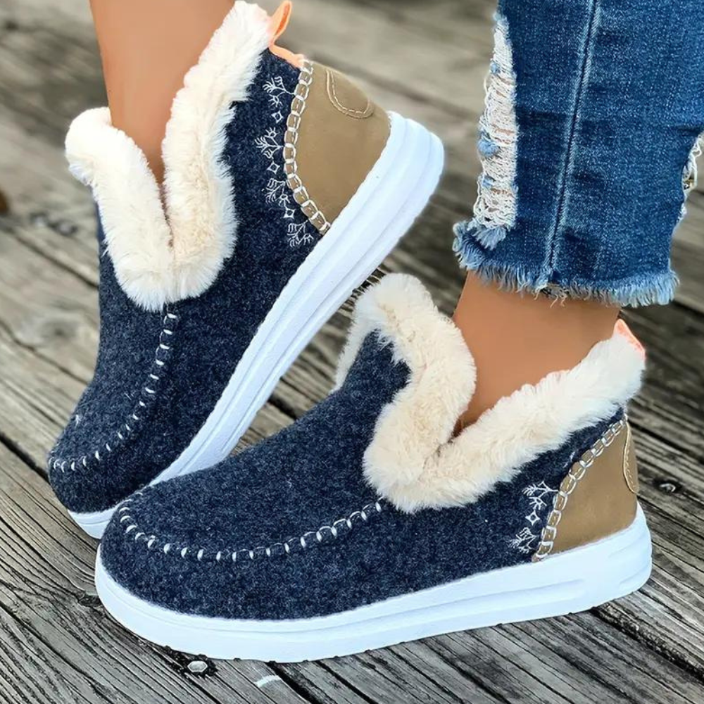 Warm Waterproof Women's Snow Boots for Winter