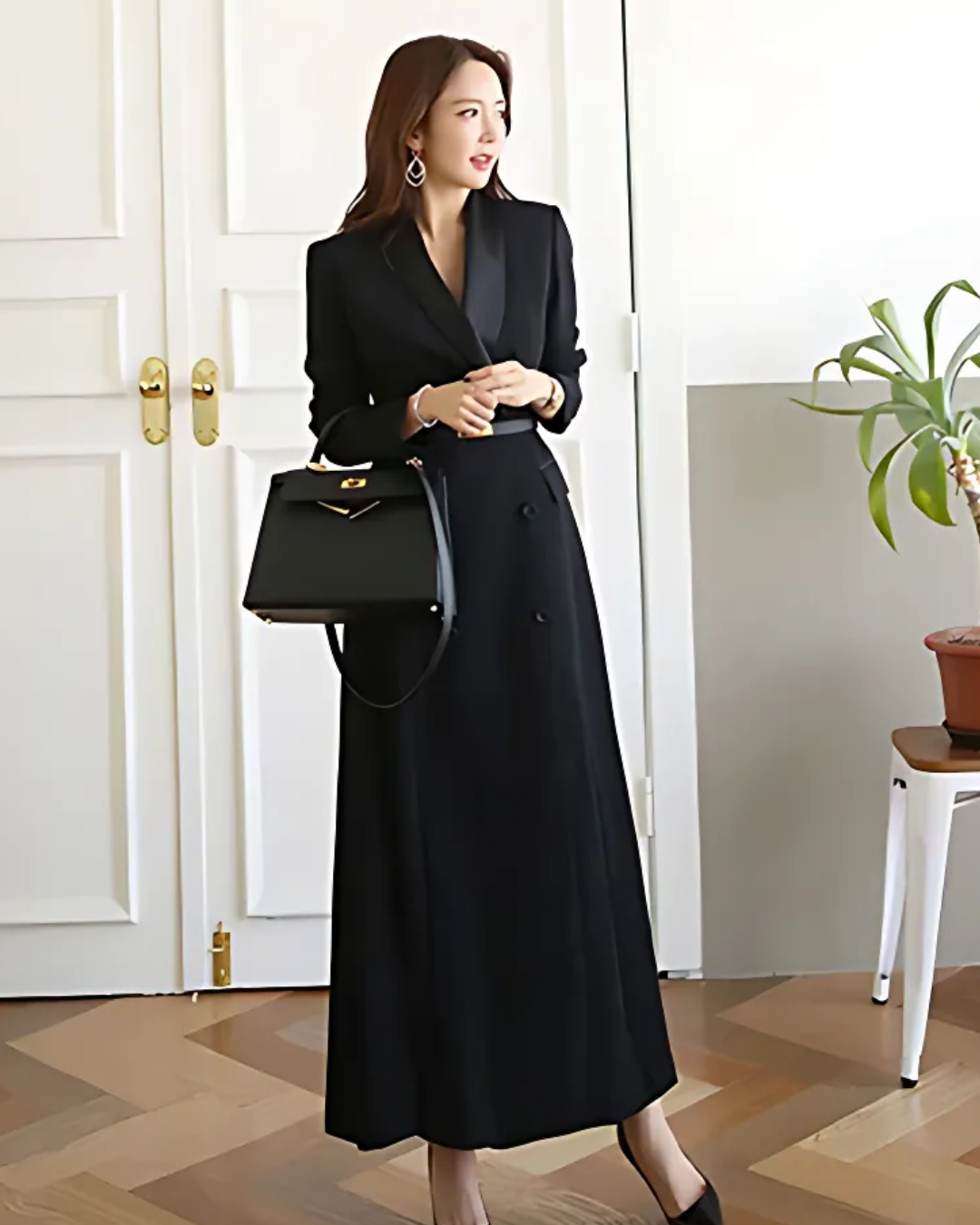 Women's Black Blazer Dress