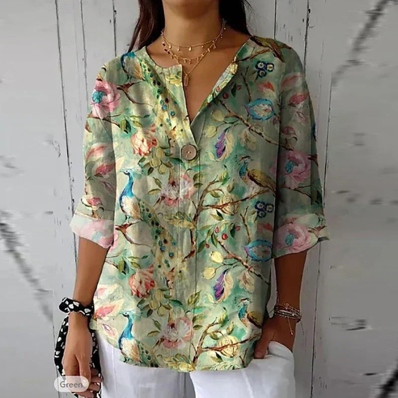 Relaxed Fit Natural Fiber Top