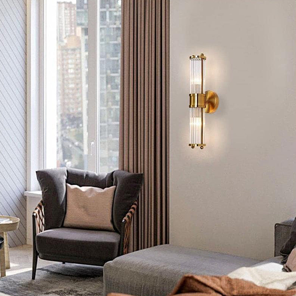 Sleek Silver Bathroom Sconce Lamp