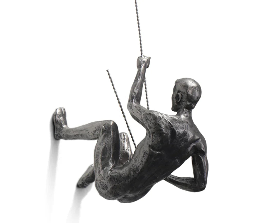Unique Indoor Climber Wall Art Sculpture