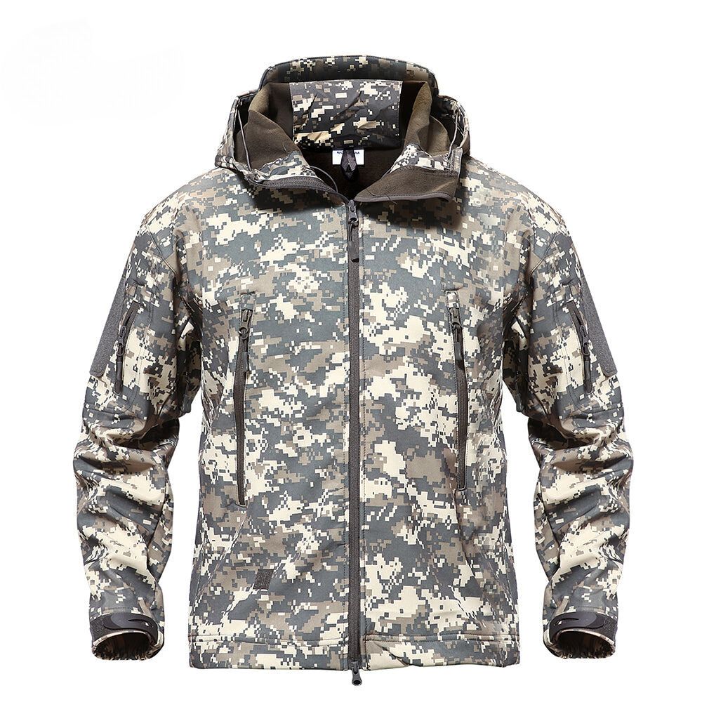 Warm Waterproof Mens Fleece Coat