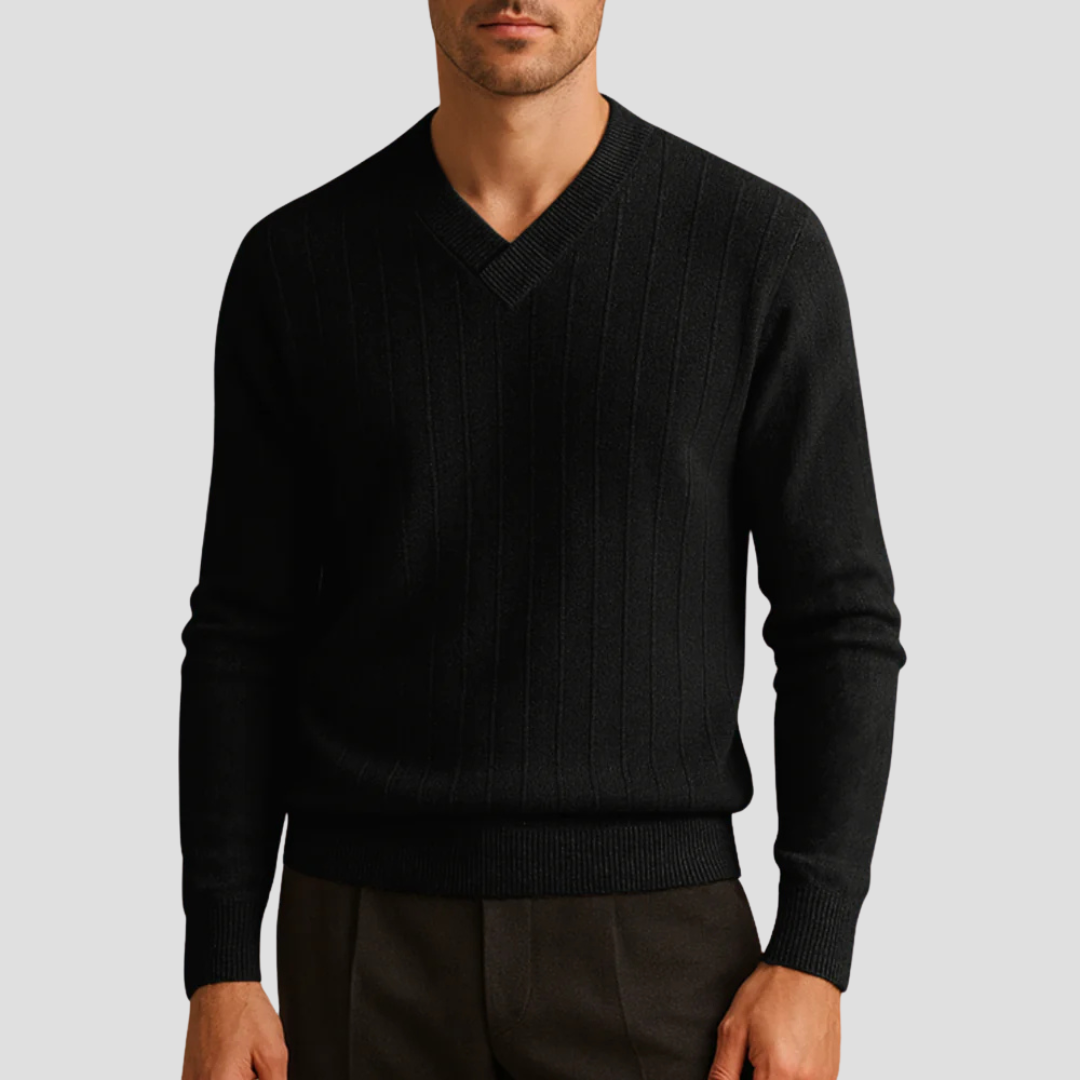 Men's Vintage Crew Neck Knit Sweater