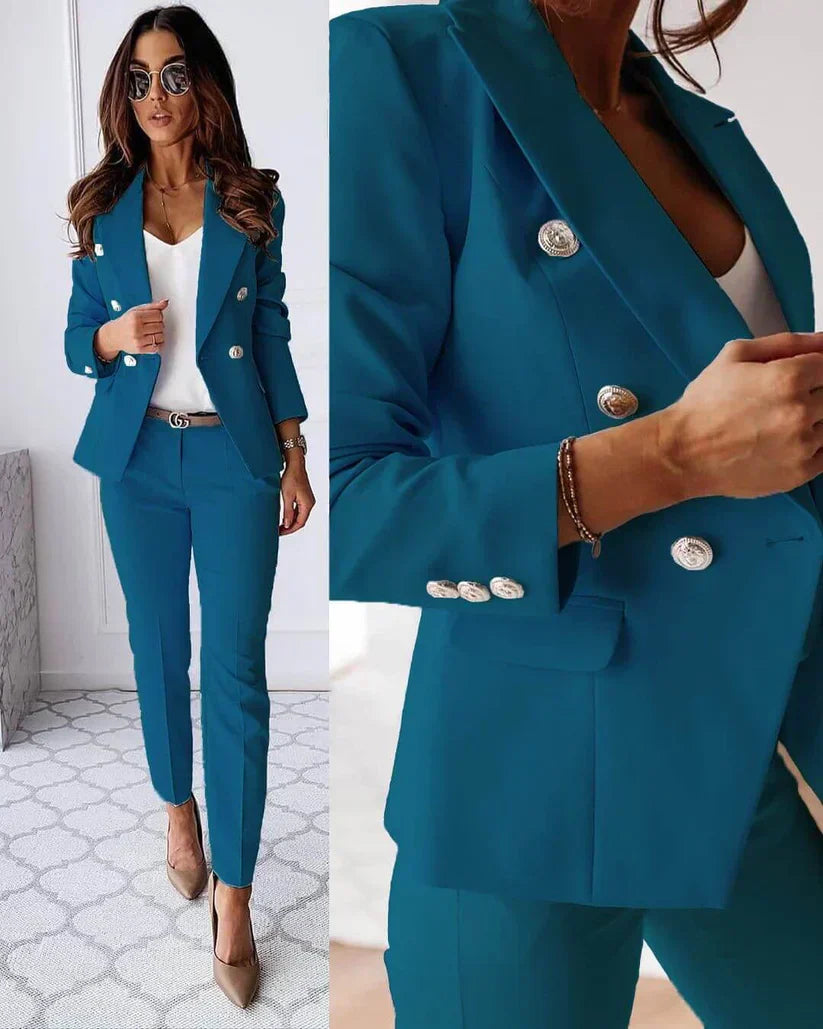 Timeless Fit Ladies' Business Jacket with Pants