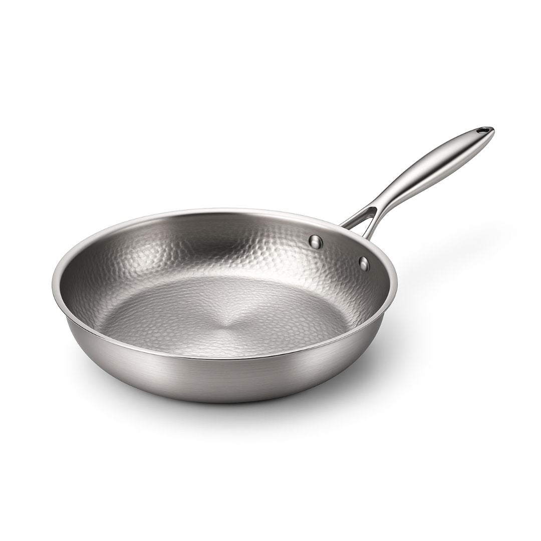 Durable Easy Clean Stainless Steel Frying Pan - OutfitLondon