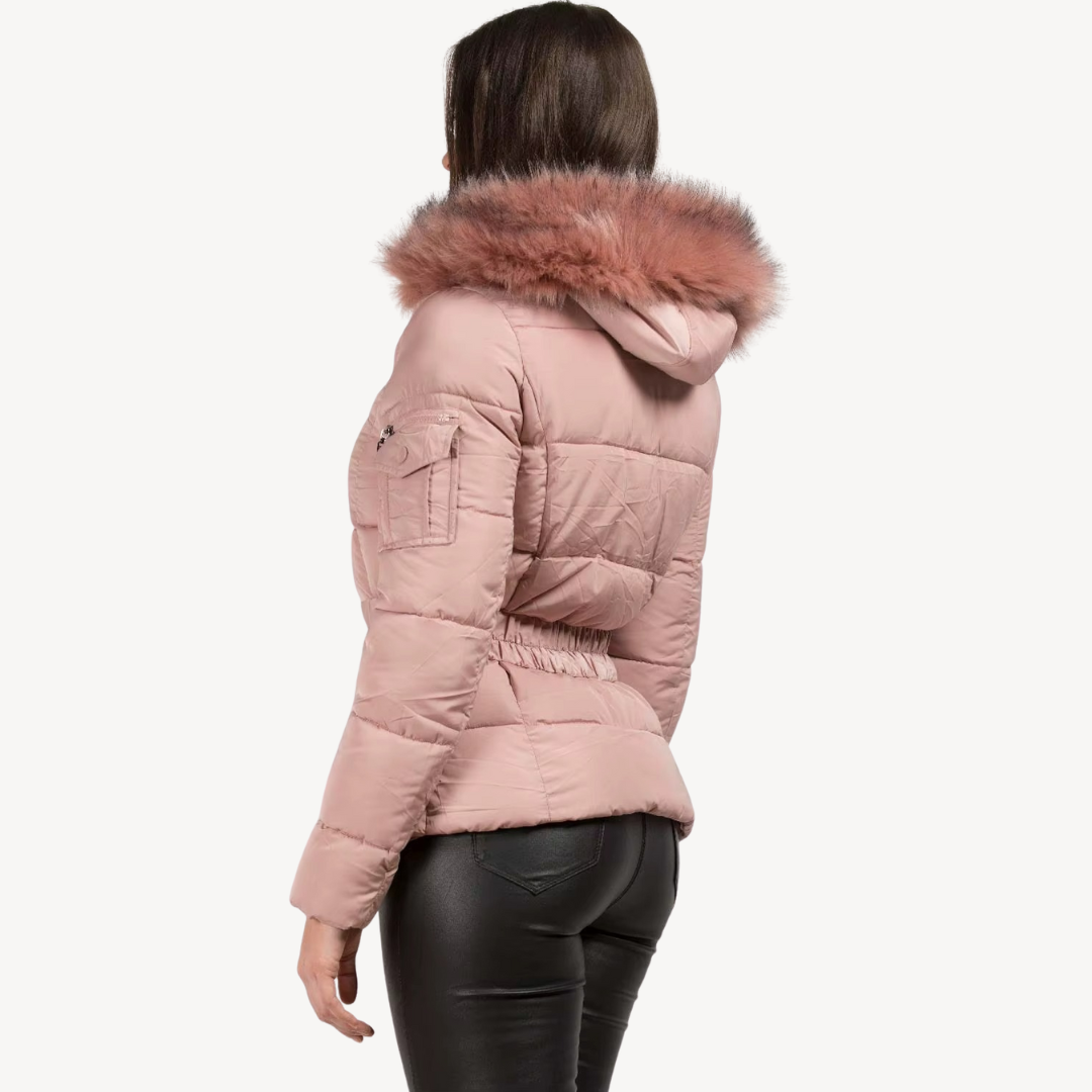 Warm Synthetic Fur Parka Jacket