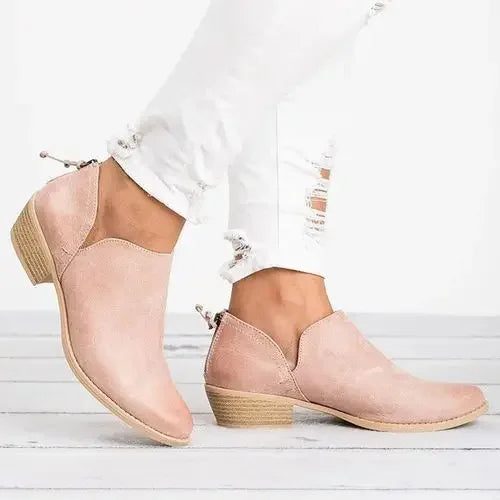 Ladies Low Heel Booties