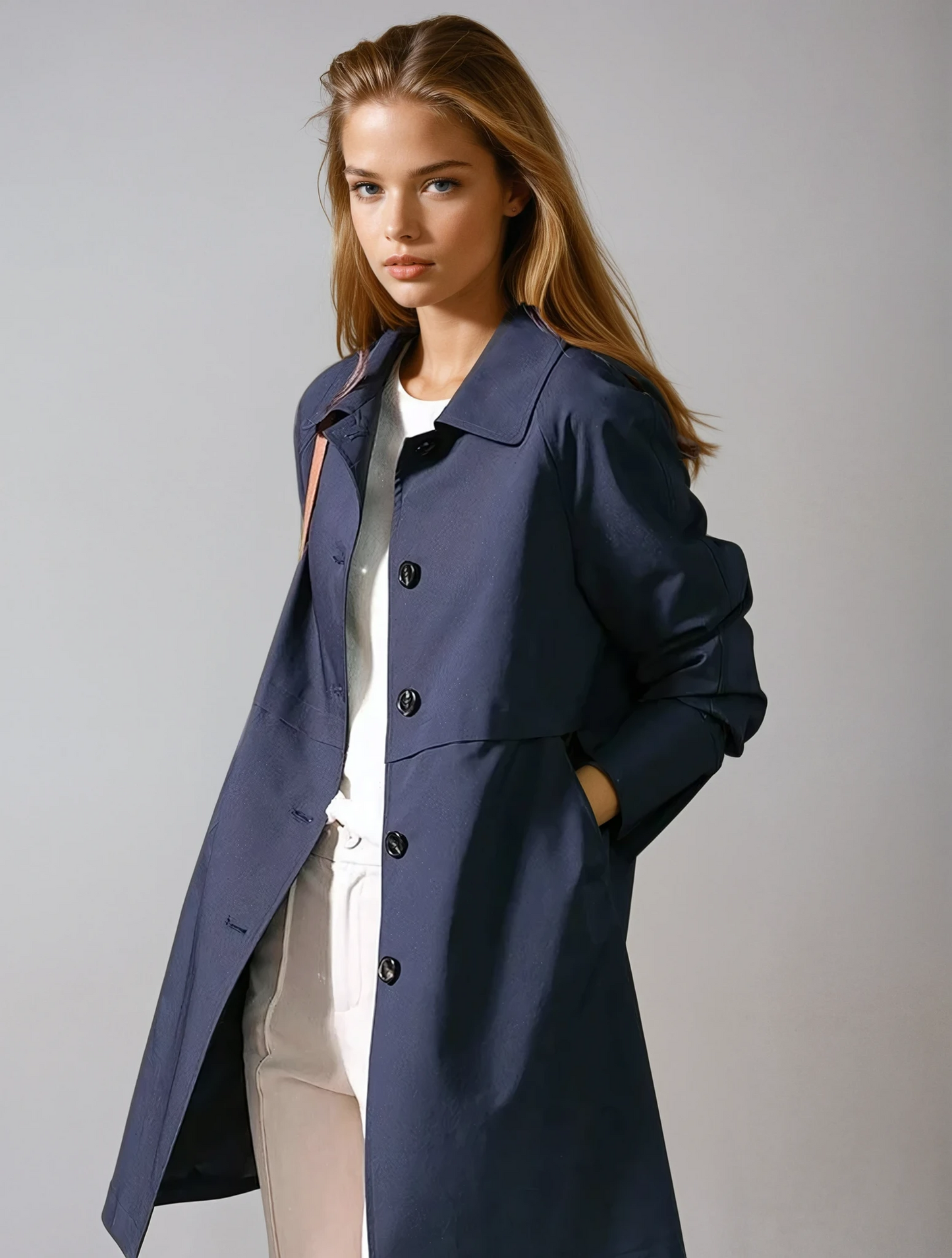 Classic Short Ladies Trench Coat