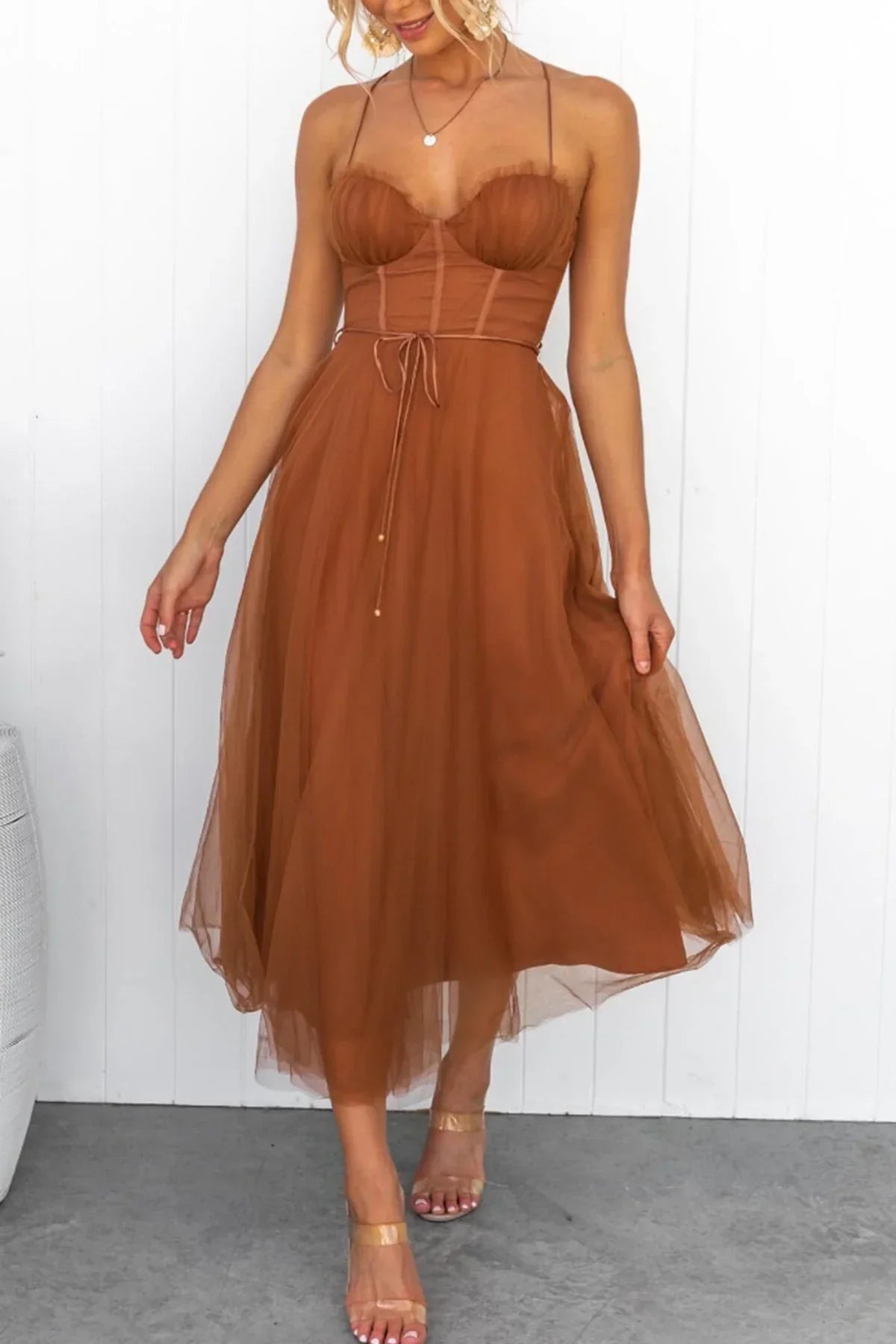 Women's Formal Fitted Strapless Party Dress