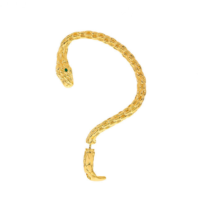 Trendy Snake Pattern Clip On Earrings for Women