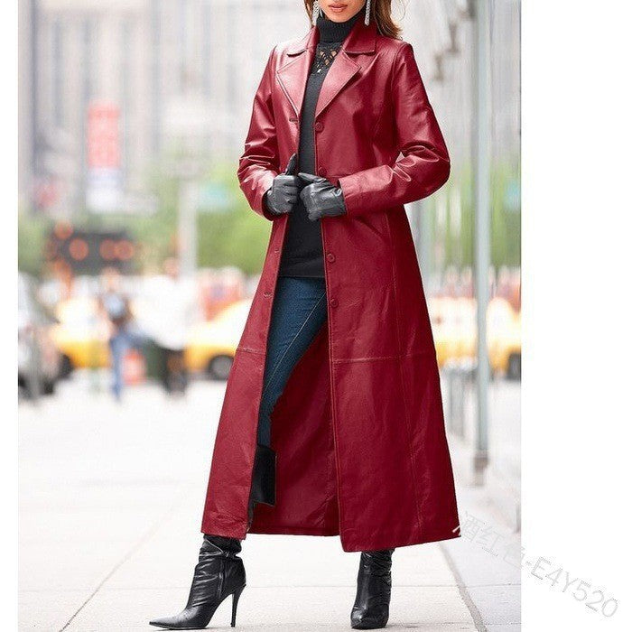 Chic Vegan Leather Jacket with Elegant Buttons