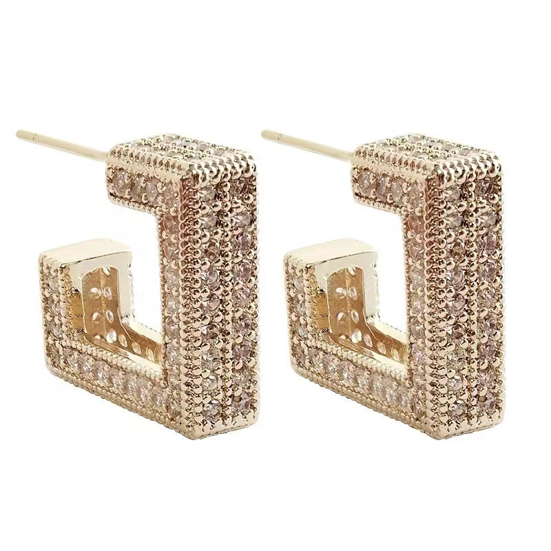 Trendy Dangling Square Earrings - OutfitLondon
