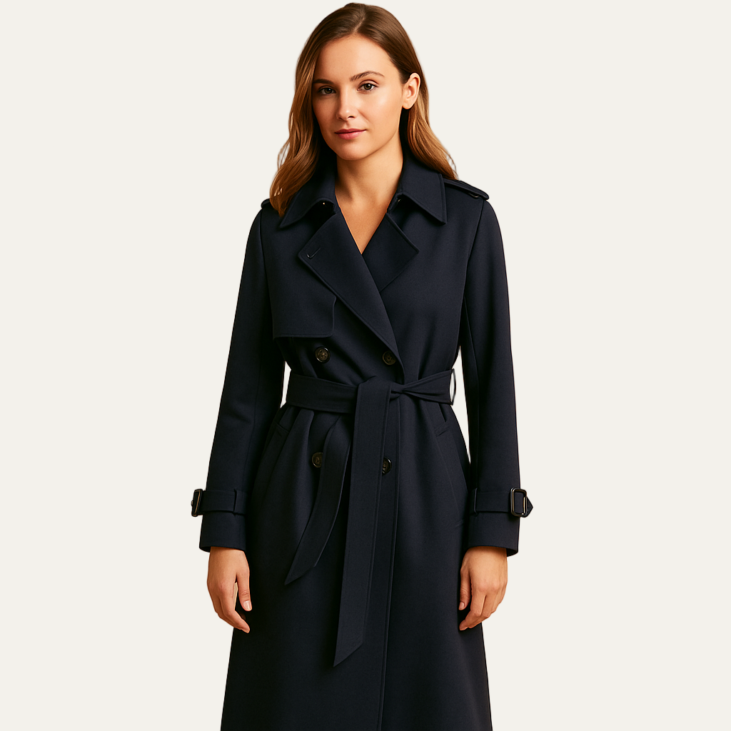 Simple Classic Fit Trench Coat