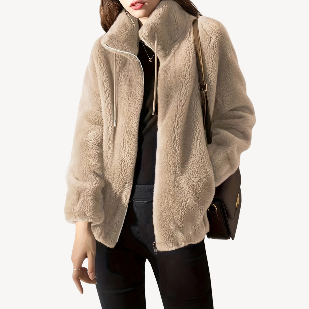 Ladies Soft Faux Leather Jacket
