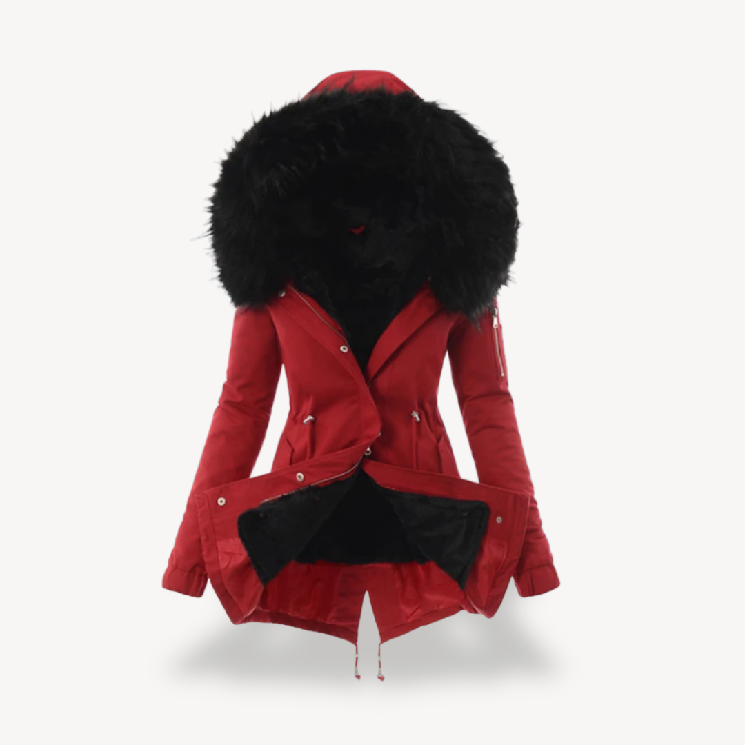 Warm Fleece Lined Women's Hooded Jacket