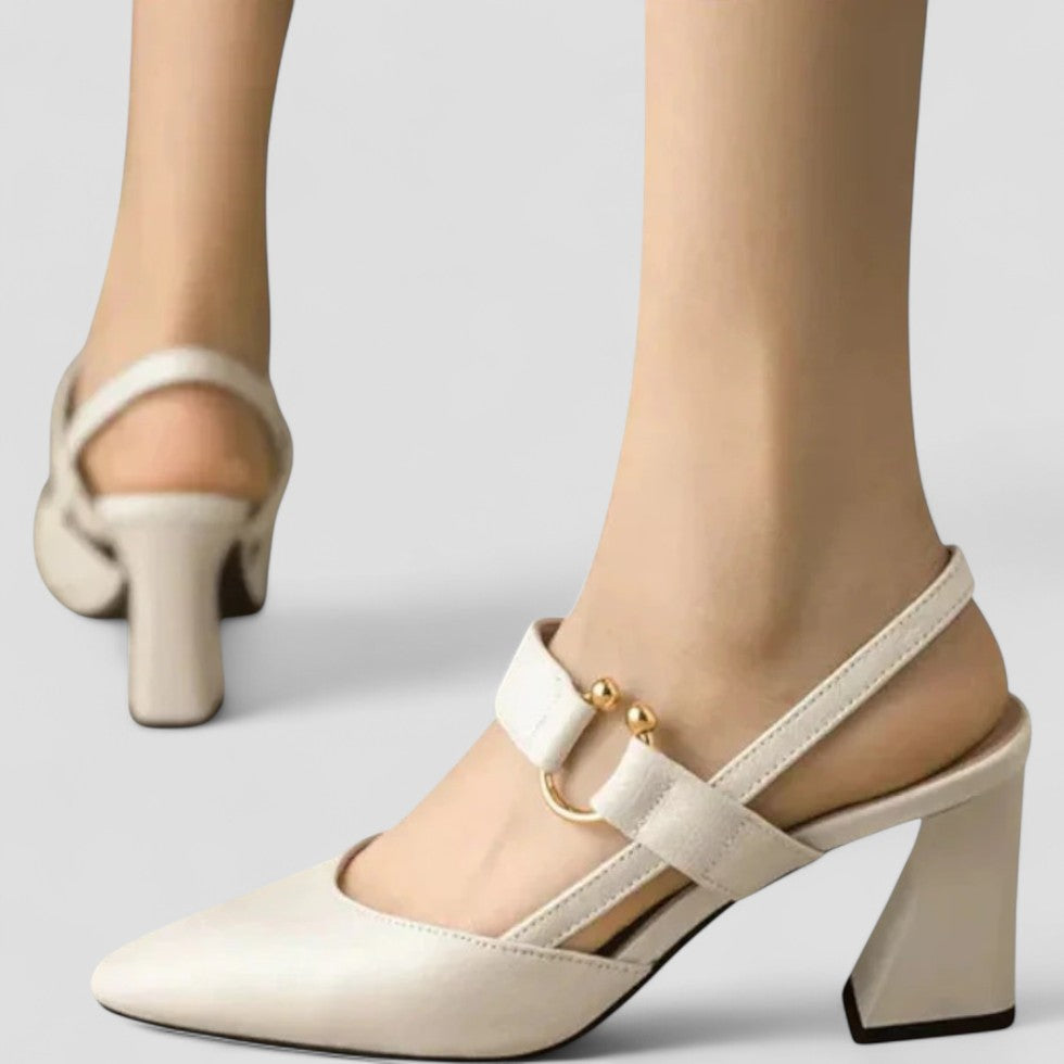 Comfortable Low Heel Slingback Shoes for Women