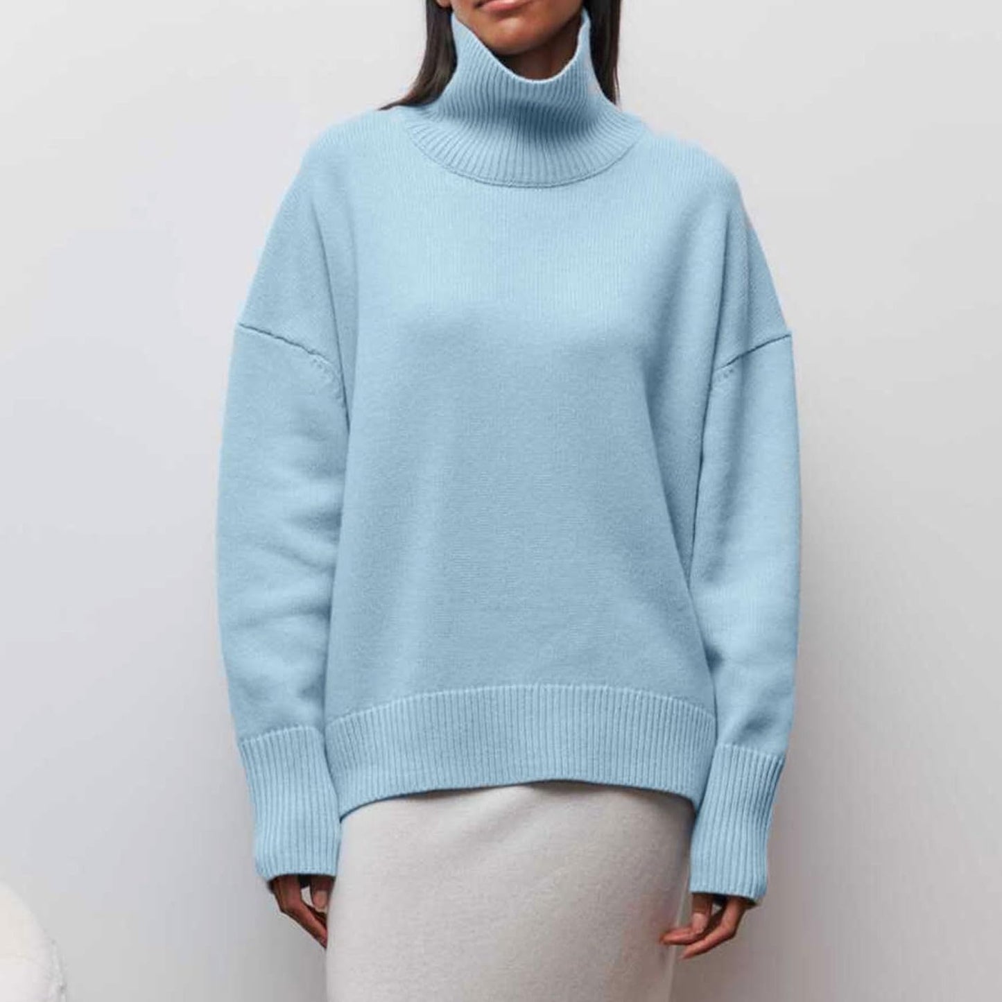 Warm Women's Thick Cable Knit Sweater