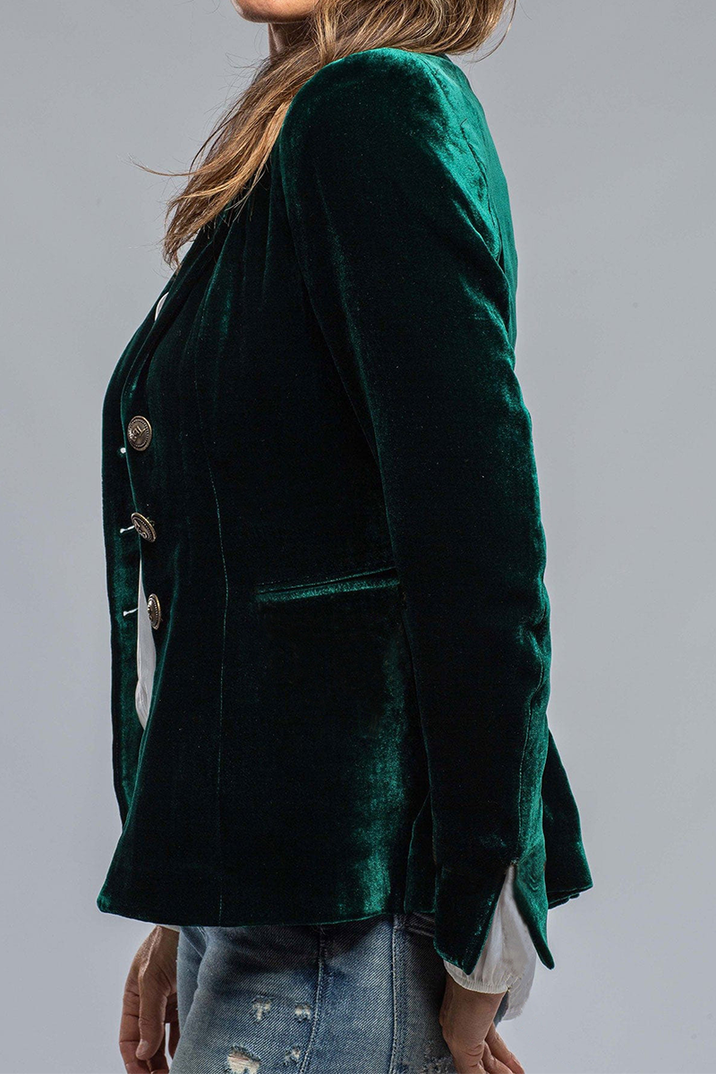Classic Ladies Notch Lapel Blazer Jacket