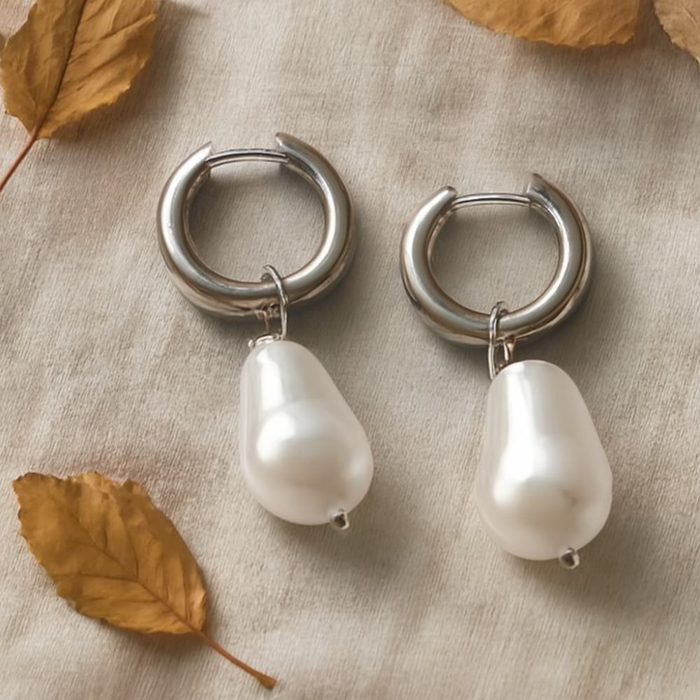 Trendy Round Beaded Earrings