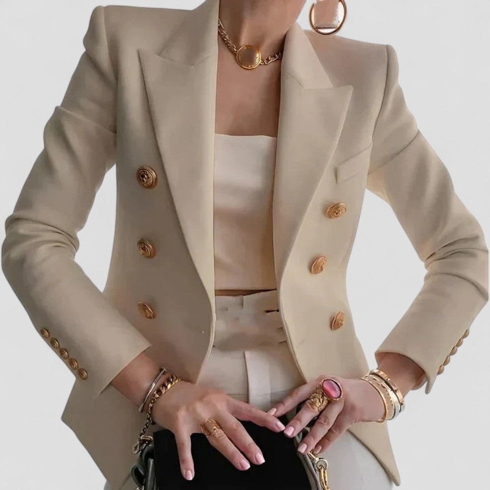 Classic Fit Double-Breasted Short Jacket