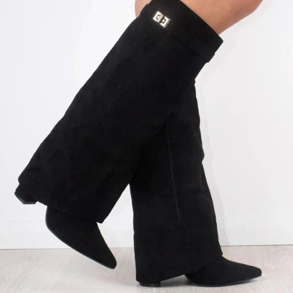 Stylish Low Block Heel Ankle Boots
