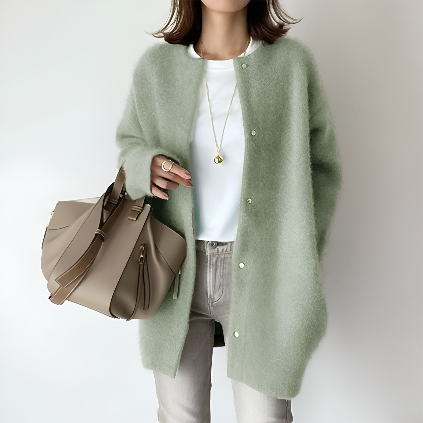 Soft Large Women's Cardigan Sweater