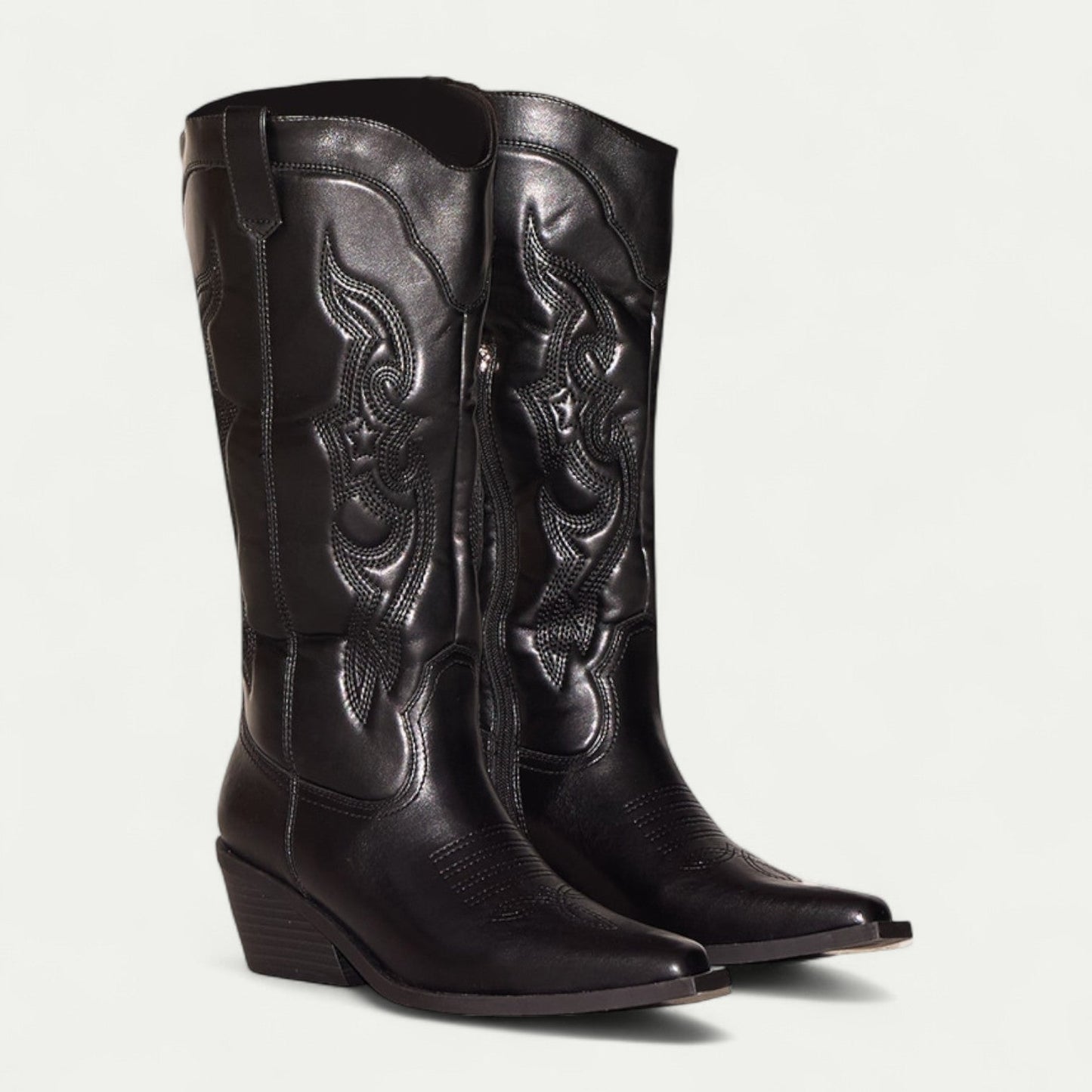 Ladies Classic Leather Cowboy Boots