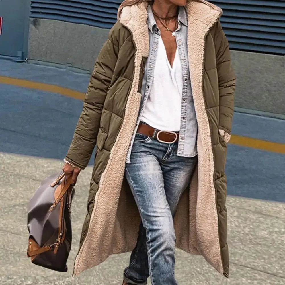 Cozy Insulated Ladies Winter Parka Coat