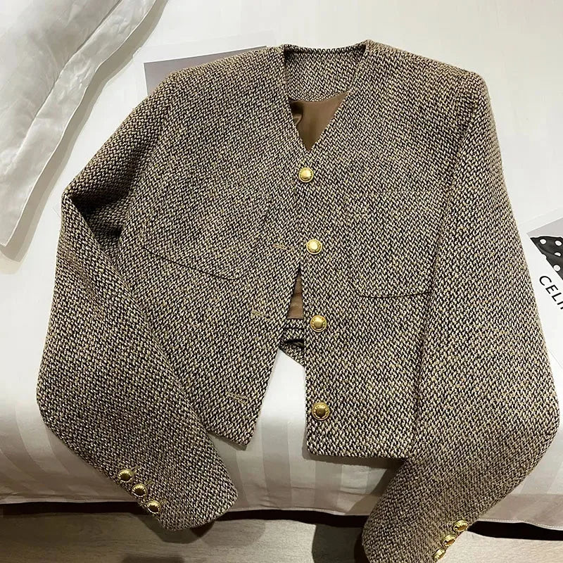 Fitted Ladies Jacket with Gold Buttons