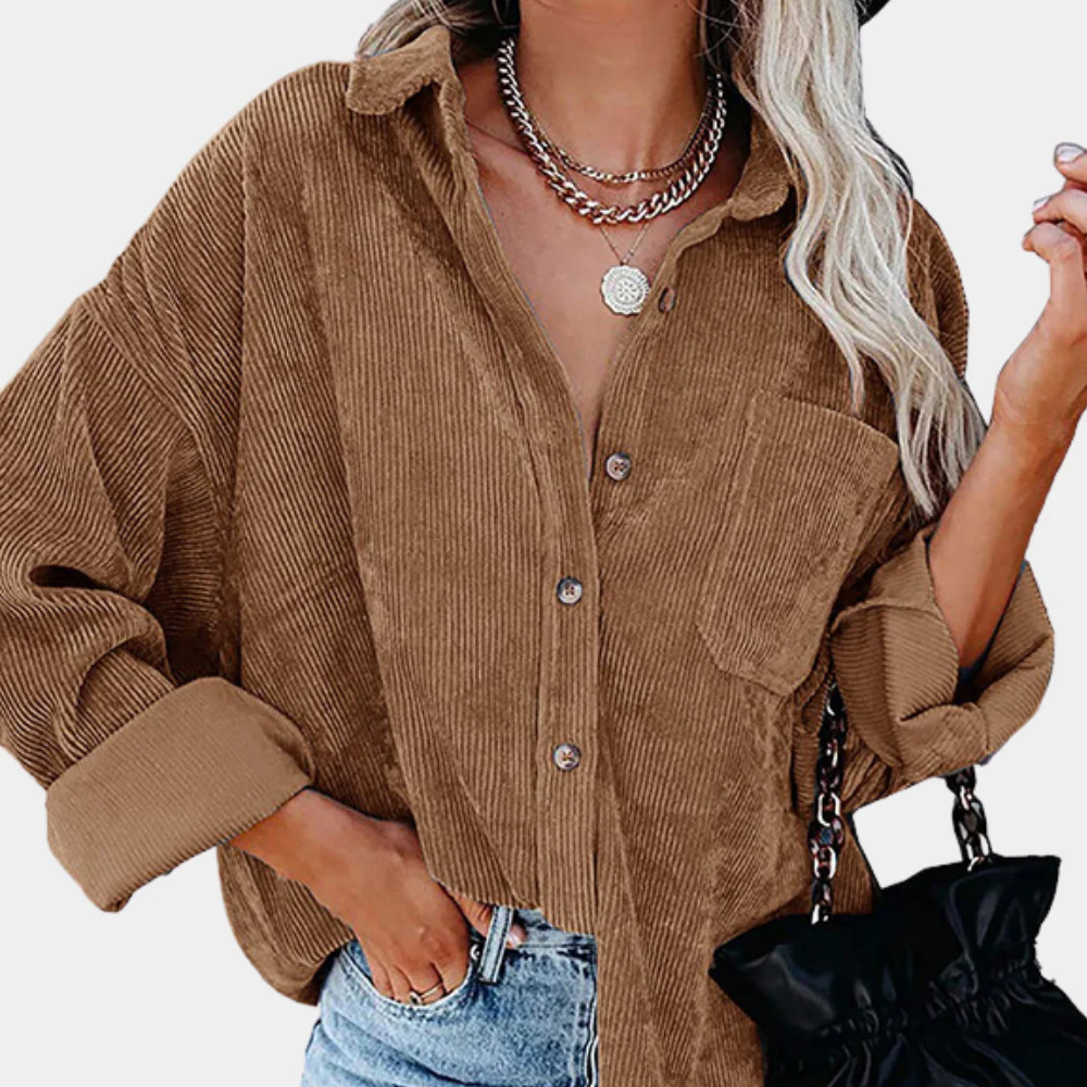 Classic Corduroy Oversized Women's Jacket