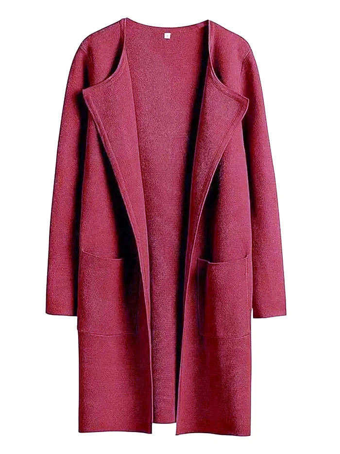 Classic Mid-Length Women's Wool Coat