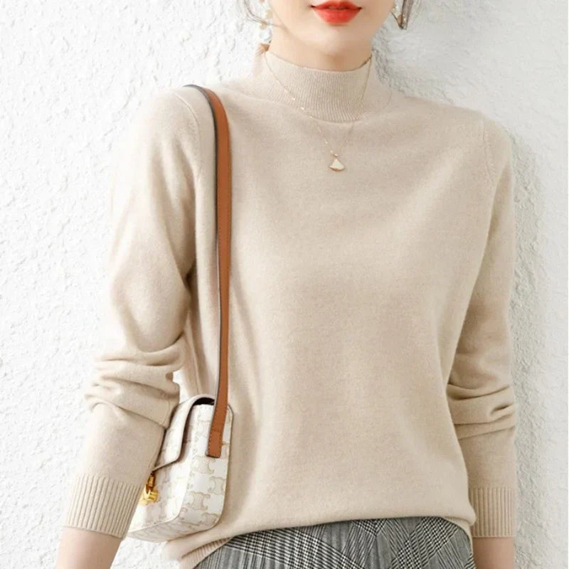 Women's Fine Gauge Crew Neck Sweater