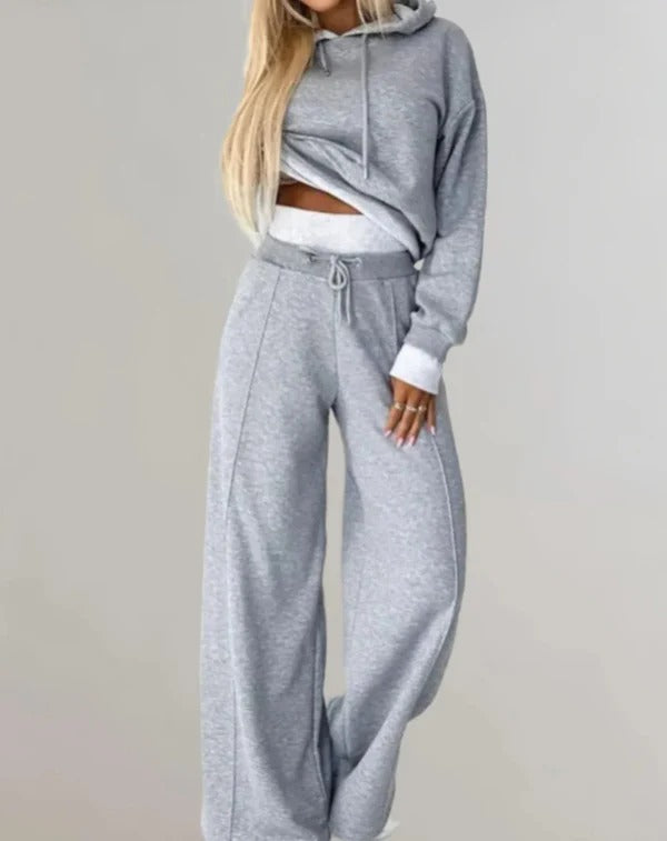 Soft Women's Casual Hoodie Jogger Set