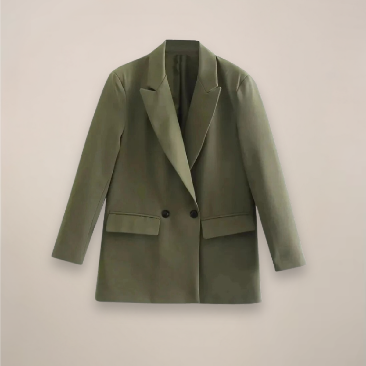 Women's Large Fit Long Tailored Coat Jacket