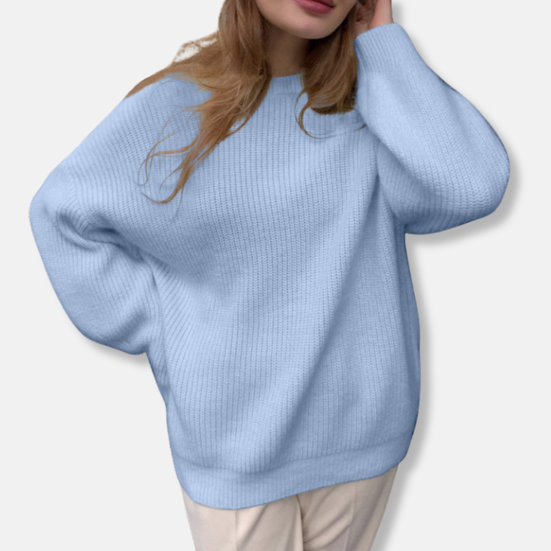 Cozy Women's Long Sleeve Crew Neck Sweater
