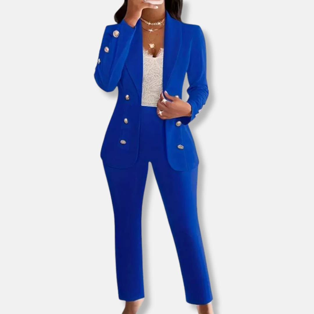 Classic Fit Women's Pants Suit