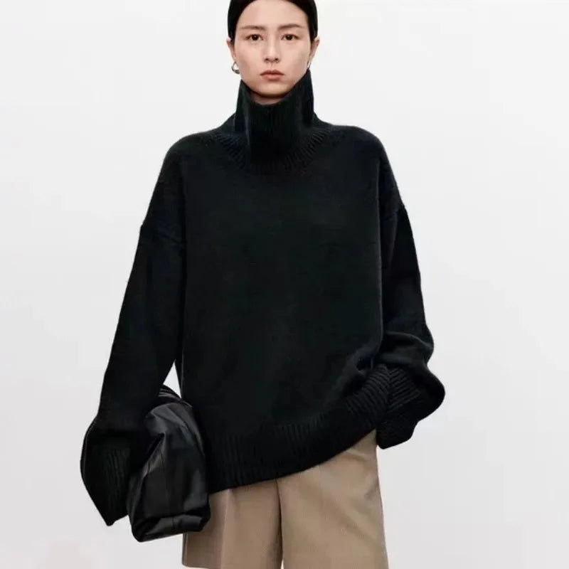 Soft Luxury Cashmere Turtleneck Sweater