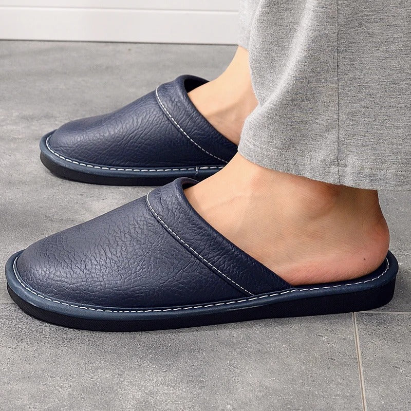 Men's Leather Slippers
