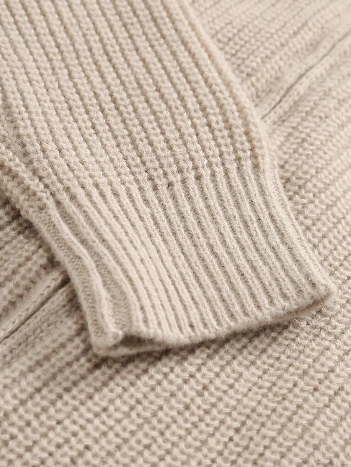 Cozy Zip Up Cardigan - Soft Knit Ribbed Detail