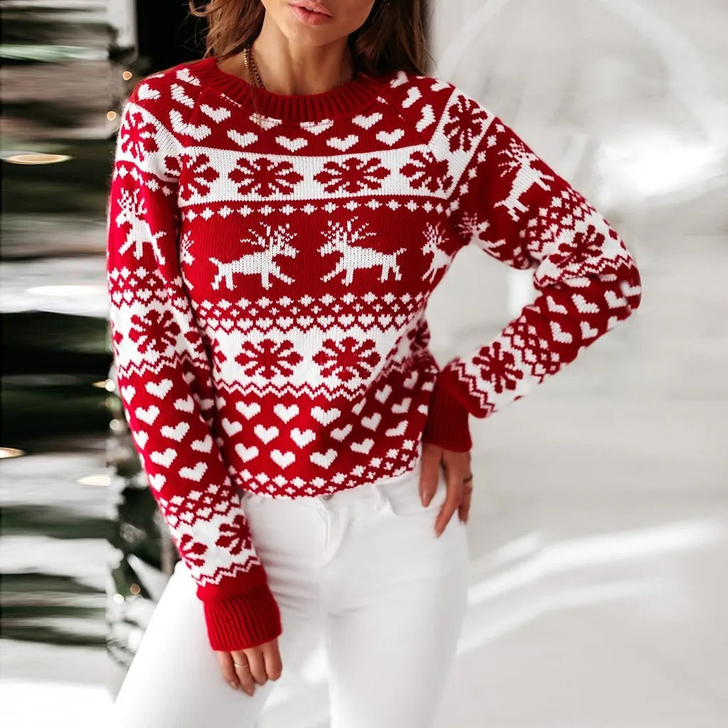Ladies' Fit Festive Christmas Sweater