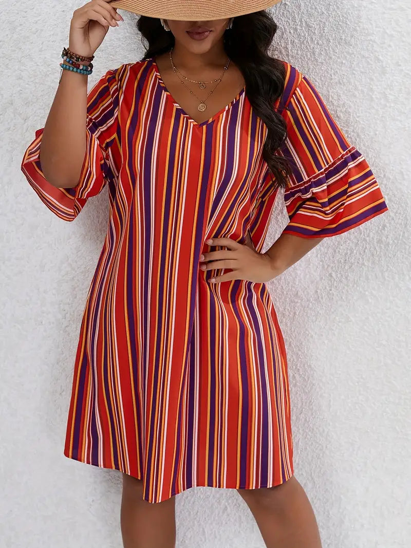 Comfortable Loose Fit Women's Summer Dress - OutfitLondon