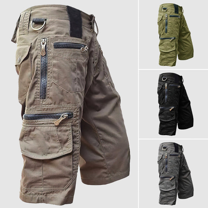 Men's Multi-Pocket Utility Cargo Shorts