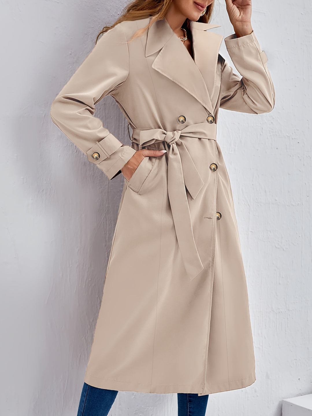 Timeless Beige Raincoat - OutfitLondon