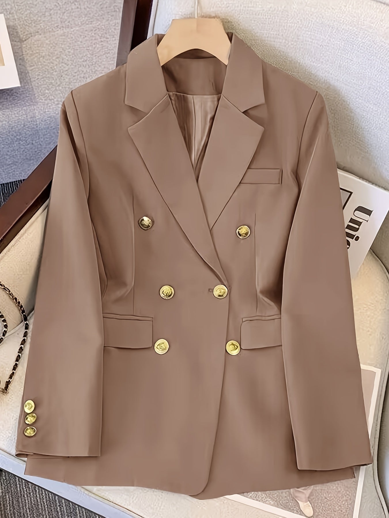 Timeless Fit Ladies Work Blazer with Silver Buttons