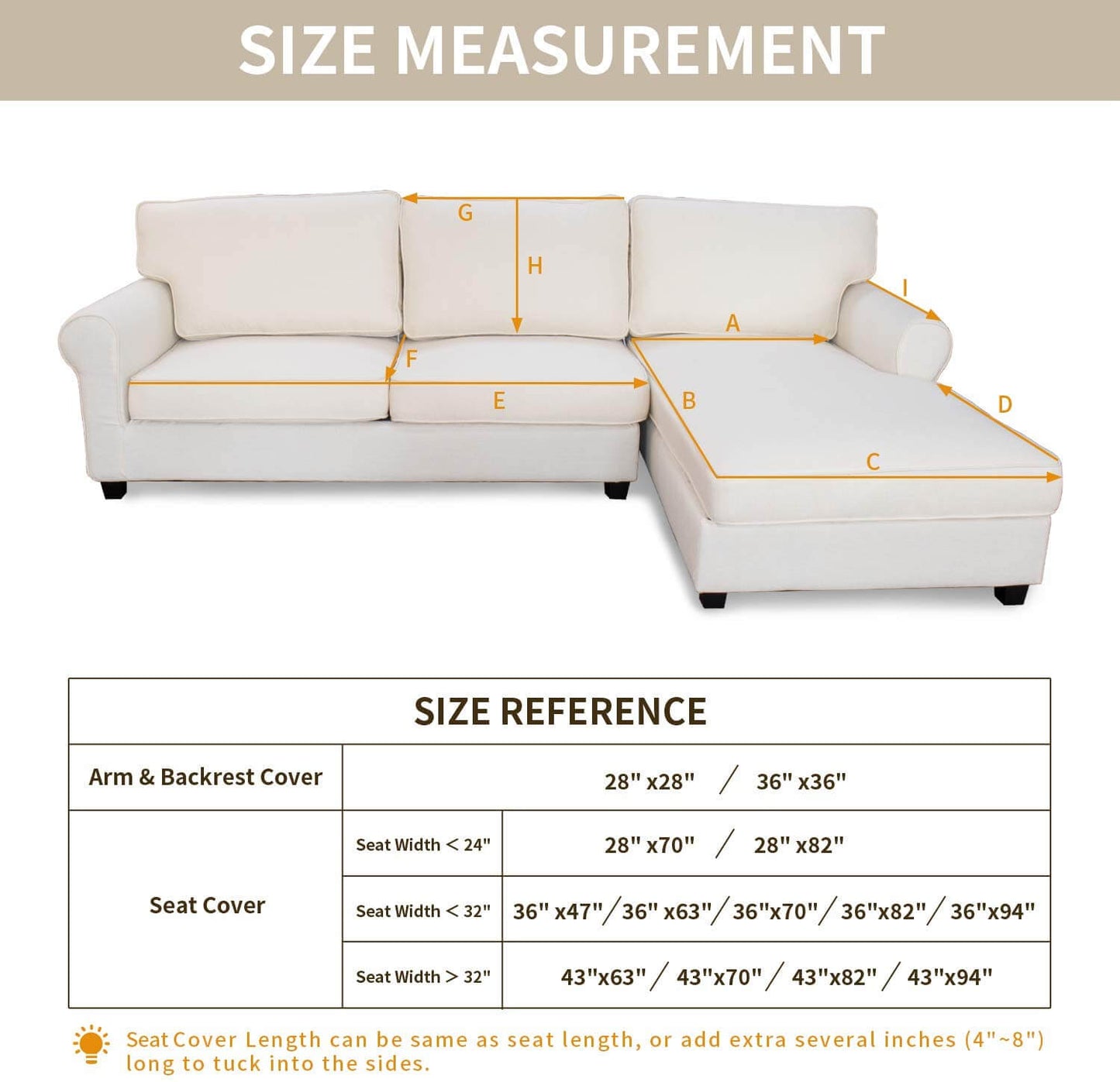 Anti-Slip Sectional Couch Cover, Thicken Sofa Slipcover