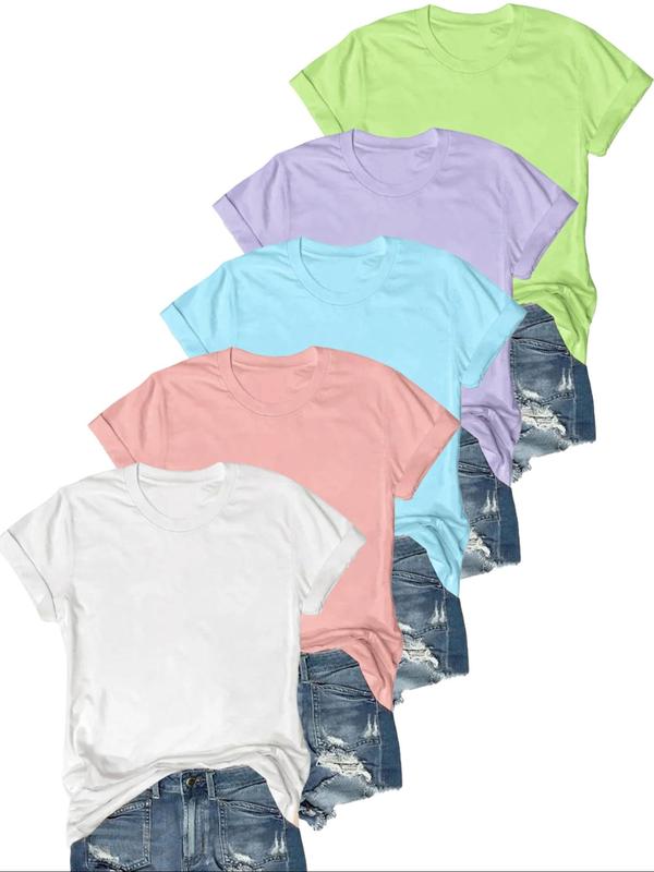 Comfortable Basic T Shirts 5 Pack