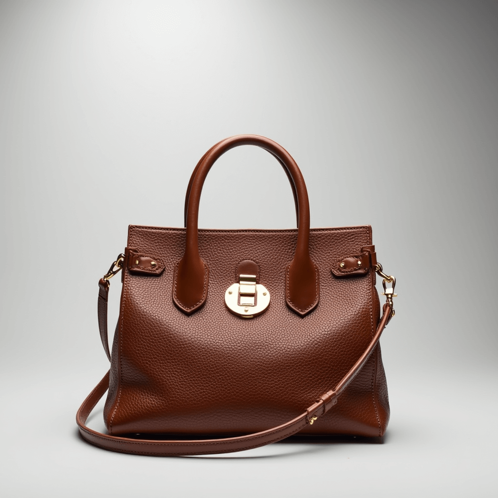 Faux Leather Tote Handbag - OutfitLondon