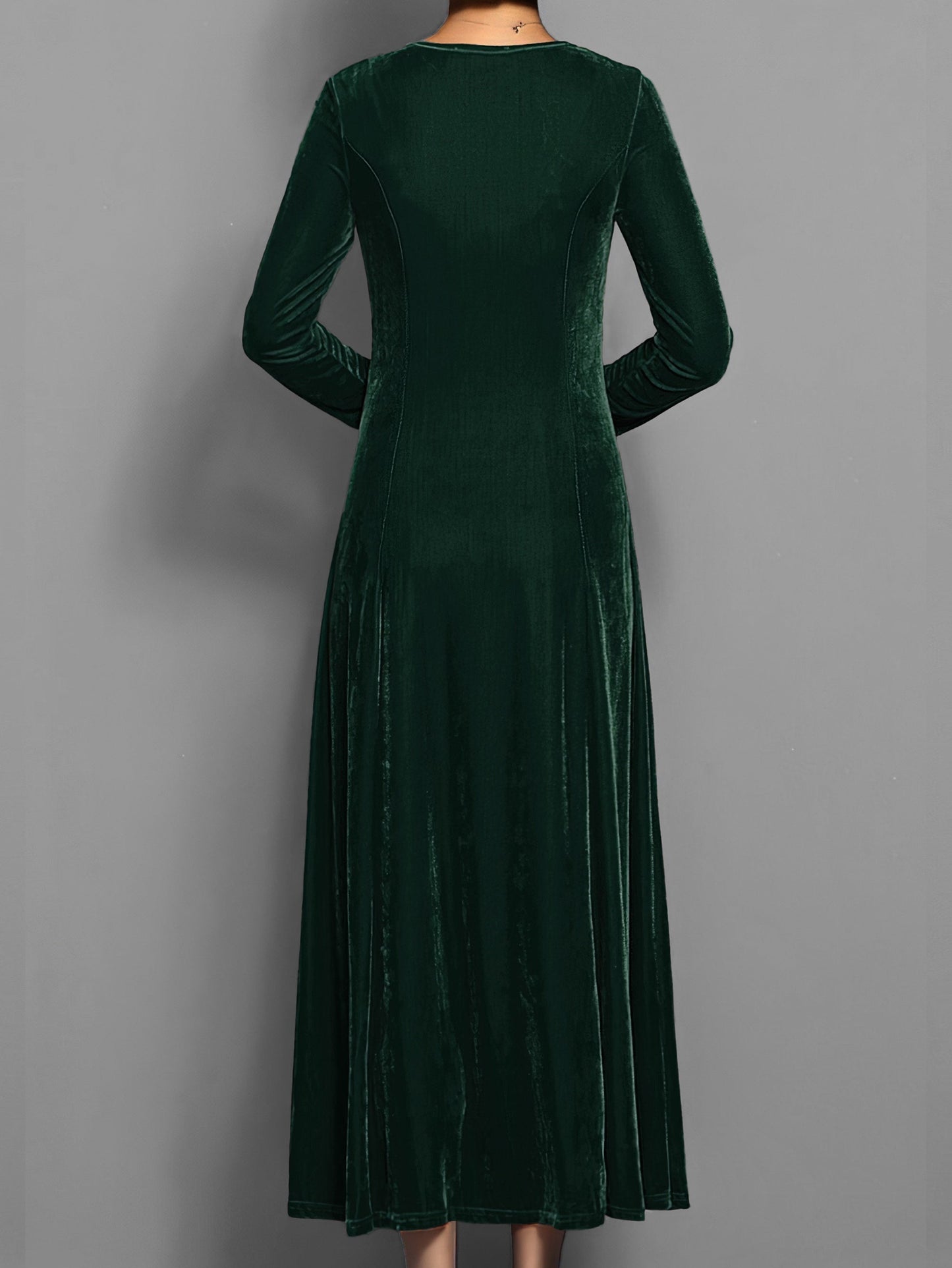 Floral Floor Length Maxi Dress with Ruffled Sleeves