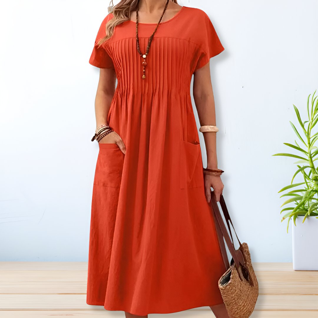Relaxed Fit Casual Summer Dress for Women with Pockets